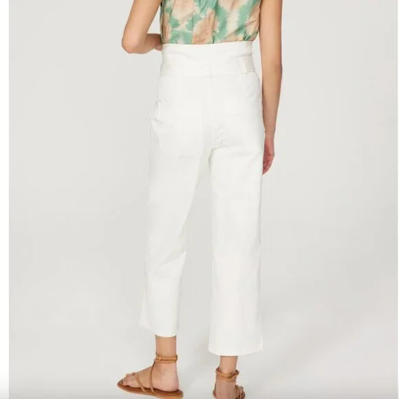 MARISSA WEBB White Canvas Pants Size 6